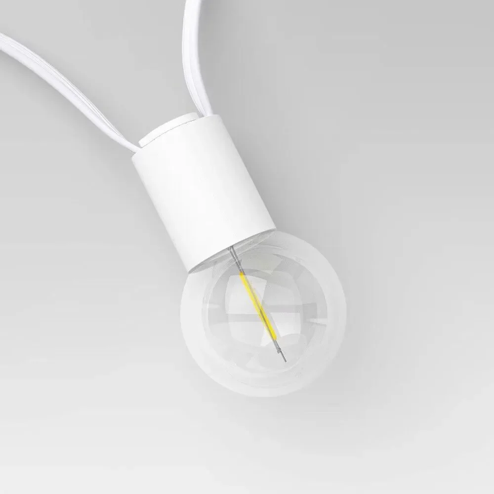 Threshold™ 10ct LED Solar Outdoor Orb Globe String Lights White Tested